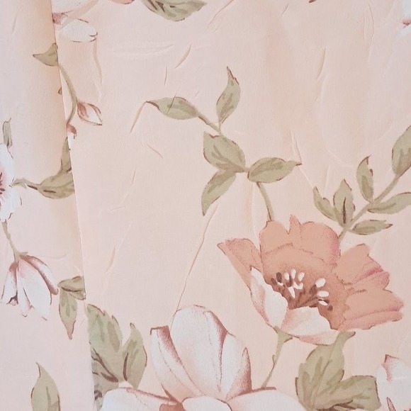 Vintage 90s R&K ORIGINALS 10 Pink Floral Sleeveless Shift Dress Maxi Fairycore - Picture 4 of 6